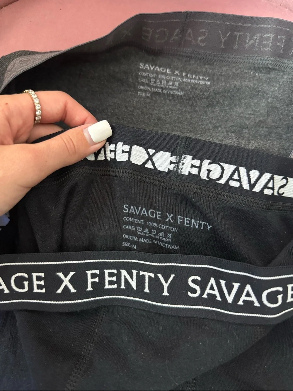 NEVER WORN!!! Savage X Fenty Men's Boxer Briefs - Black, Dark Gray, Light Gray